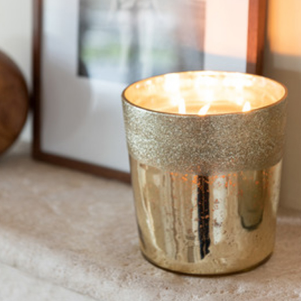 Nến Thơm Orin Decor Lấp Lánh Gold Thủy Tinh cỡ nhỏ - Ảnh 5