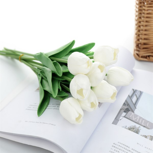 Hoa Giả, Hoa Tulip Orin Decor Sang Trọng Kèm Bình và Hoa - Ảnh 4