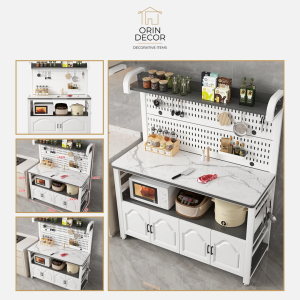 Kệ bếp mặt đá ORIN DECOR thông minh decor bếp hiện đại
