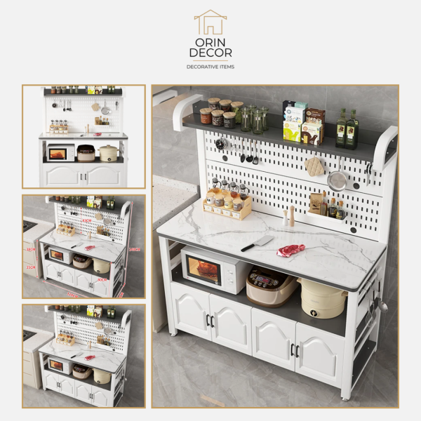 Kệ bếp mặt đá ORIN DECOR thông minh decor bếp hiện đại