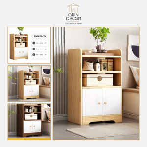 Tủ Đầu Giường Orin Decor  2 Ngăn Gỗ MDF Phủ Melamine