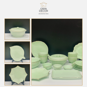 Bộ bát đĩa ORIN DECOR 25 món sứ cao cấp decor phòng ăn