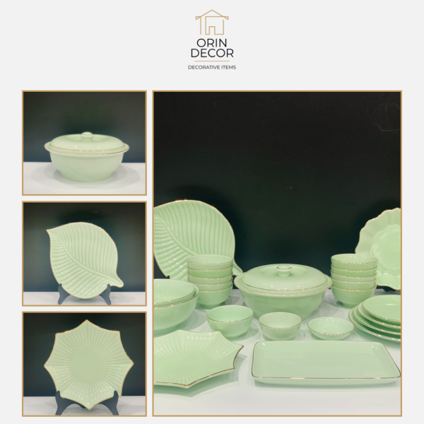 Bộ bát đĩa ORIN DECOR 25 món sứ cao cấp decor phòng ăn