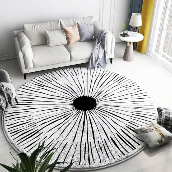 Thảm ORIN hình tròn decor phòng khách - Ảnh 2