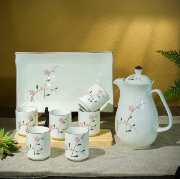 Bình gốm ORIN DECOR 1.5L decor Bát Tràng cho phòng bếp - Ảnh 3
