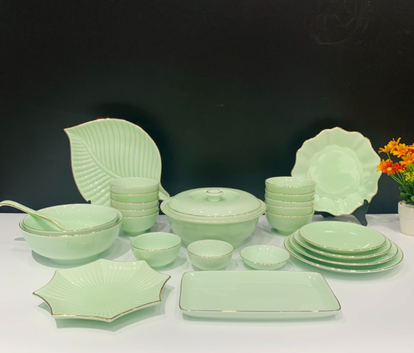 Bộ bát đĩa ORIN DECOR 25 món sứ cao cấp decor phòng ăn - Ảnh 2