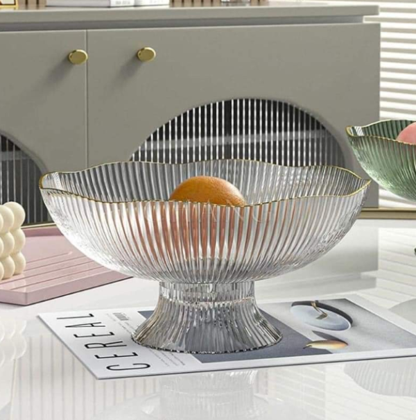 Đĩa nhựa ORIN DECOR tròn trong suốt đựng bánh trái decor bàn ăn - Ảnh 5