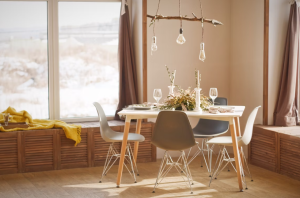 1 Decor bàn ăn gỗ trong không gian sống