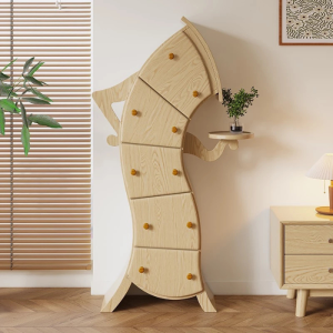Tủ Gỗ Decor Cổ Vẹo Hài Hước Độc Lạ 5 Ngăn Kéo