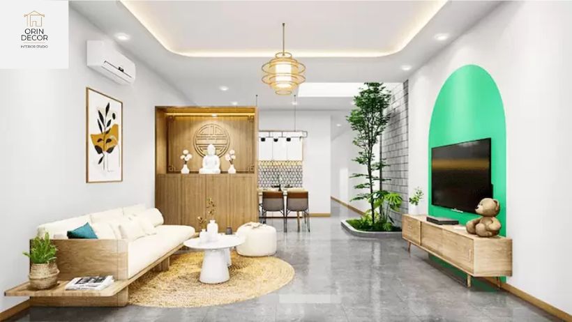 decor phòng khách nha cấp 4