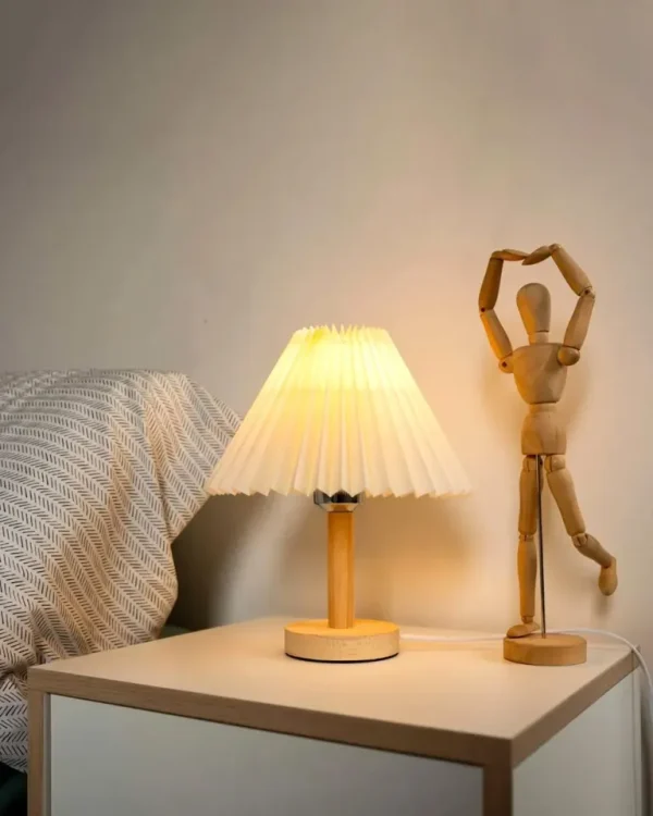 Đèn ngủ ORIN DECOR ánh vàng dịu nhẹ decor phòng ngủ Bắc Âu - Ảnh 4