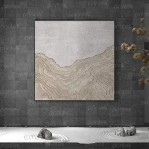Tranh treo tường Orin Decor – Phong Cảnh Núi Trừu Tượng Sơn Phủ Vàng