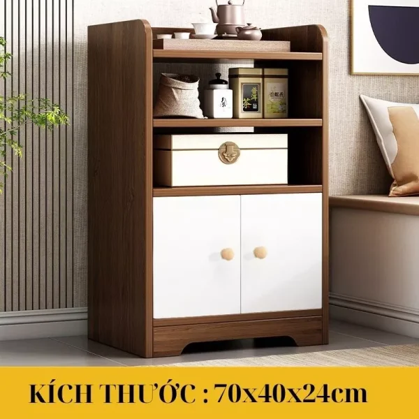 Tủ Đầu Giường Orin Decor  2 Ngăn Gỗ MDF Phủ Melamine - Ảnh 4