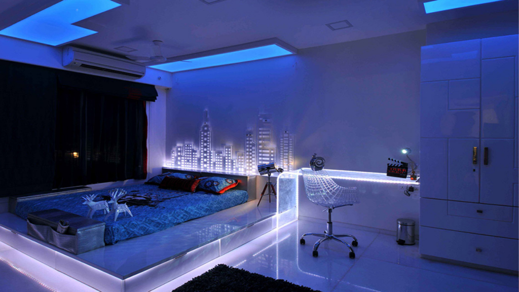 Decor Phòng Ngủ Có Đèn LED Ấn Tượng