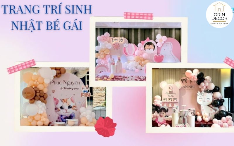 Decor sinh nhật tại nhà nổi bật
