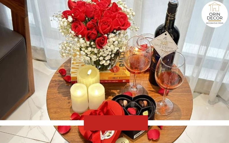 Decor Valentine lãng mạn ấm áp