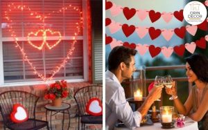 Decor Valentine lãng mạn ấm áp