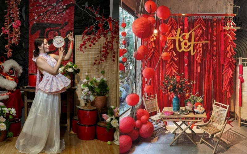 Mẫu Decor Tết Cổ Truyền Đậm Nét Xuân Việt