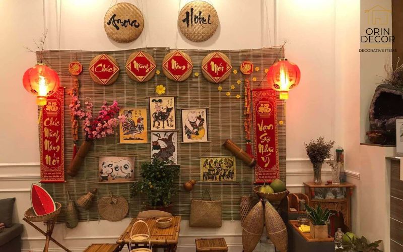 Mẫu Decor Tết Cổ Truyền Đậm Nét Xuân Việt