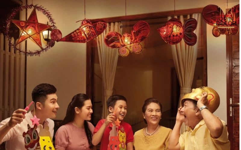 Trang trí Trung Thu đẹp lung linh ấm áp
