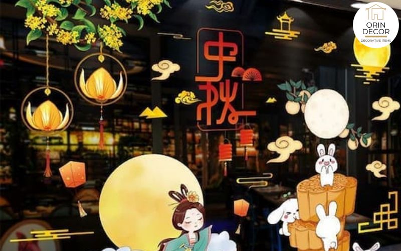 Trang trí Trung Thu đẹp lung linh ấm áp