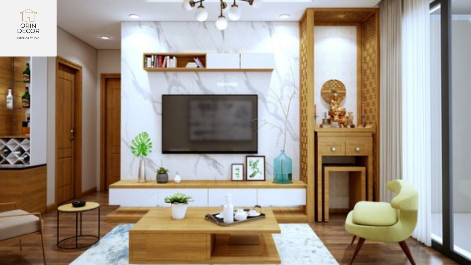 Decor phòng khách nhà ống