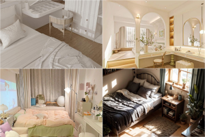 Decor phòng ngủ thẩm mỹ thể hiện nhiều phong cách khác nhau