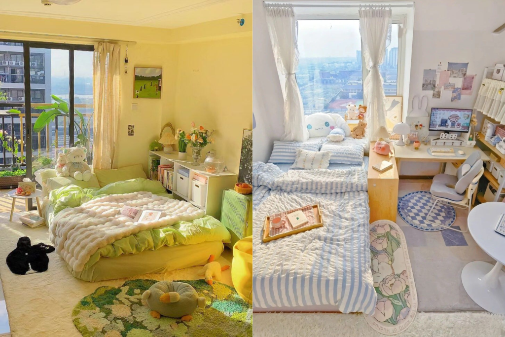 Decor phòng ngủ vintage Hàn Quốc mang lại cảm giác thư giãn